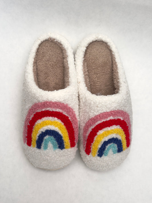 Rainbow slippers