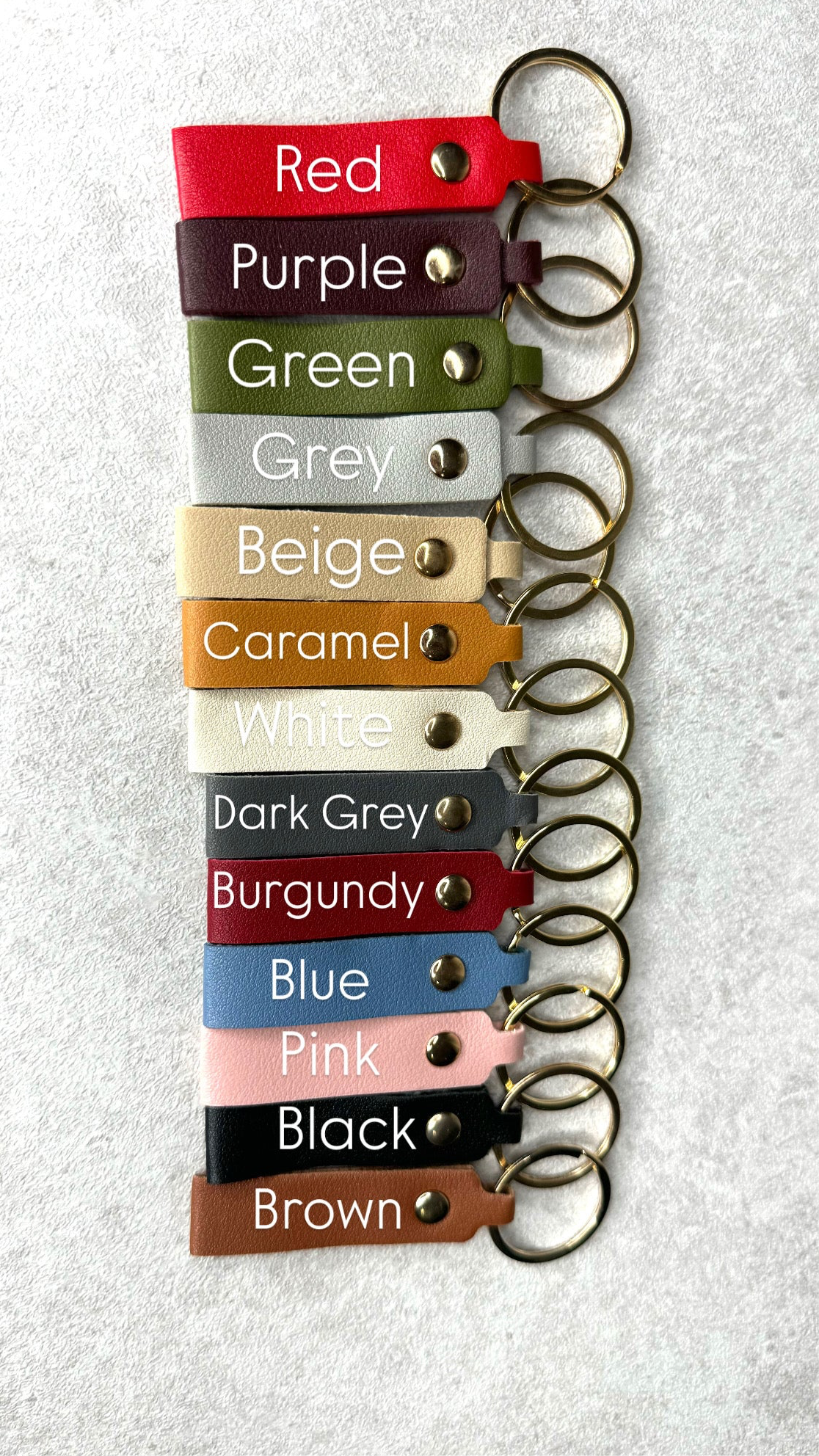 Medium Leather Keychain