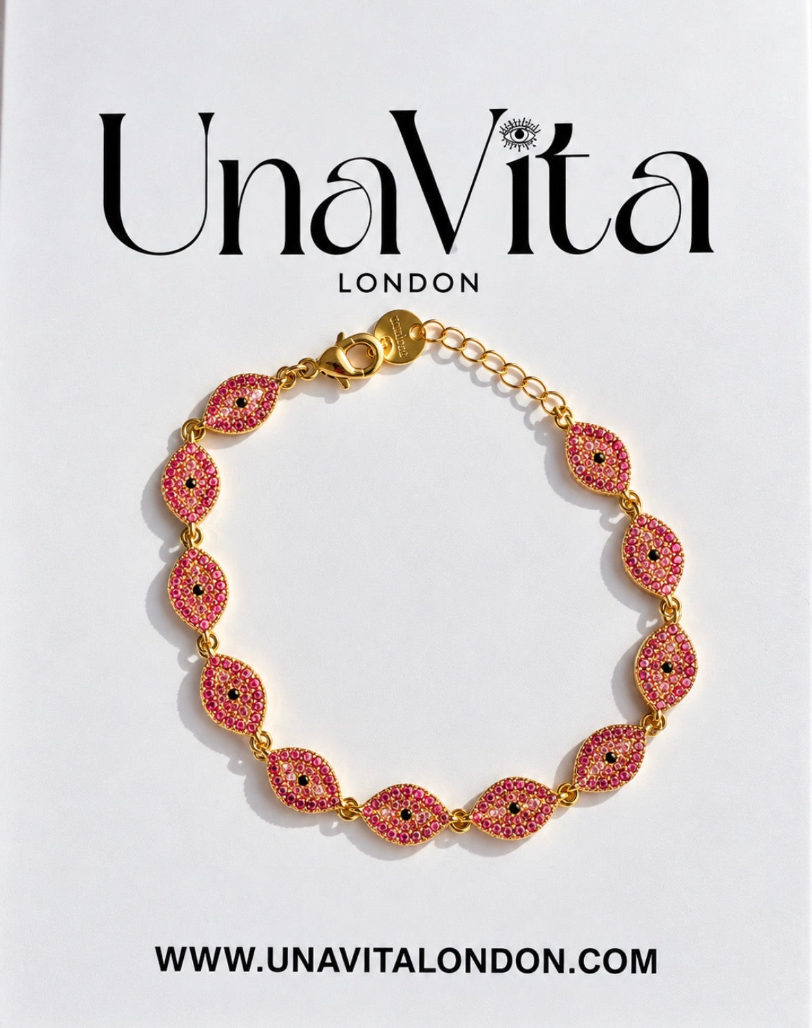 Oval Evil Eye Tennis Bracelet - 3 options
