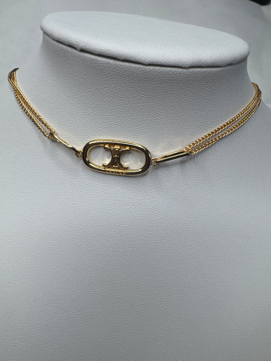 Cece gold choker necklace