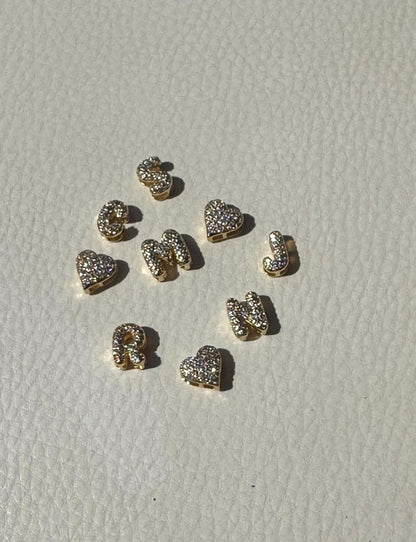 Mini Diamond Initial Letter Necklace - GOLD (4 letters included)