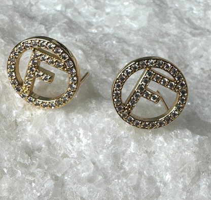 Fefe Circle Gold Studs