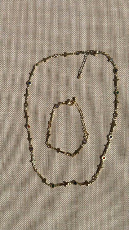 Santorini Set (Bracelet & Necklace)