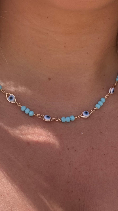 Evil eye linked set