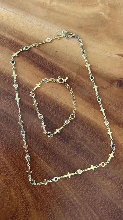 Santorini Set (Bracelet & Necklace)