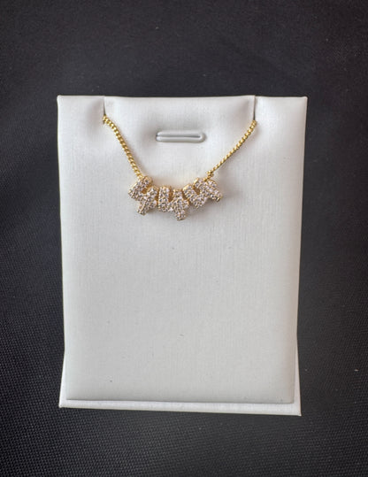 Bubble angel numbers necklace