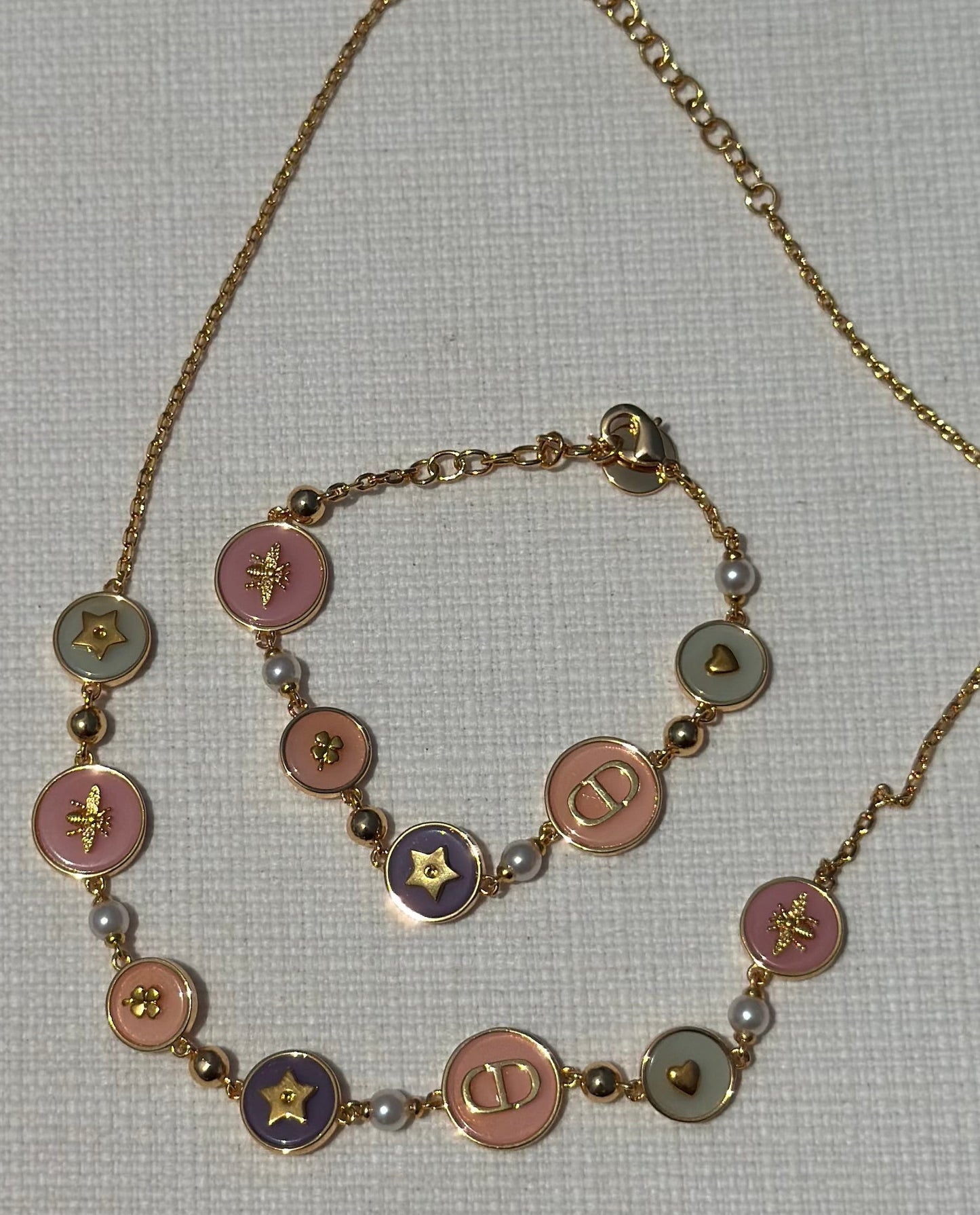 Ciara spring set - bracelet and necklace