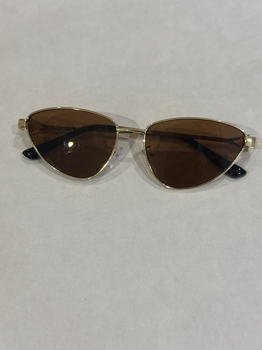 Cat eye tan sunglasses