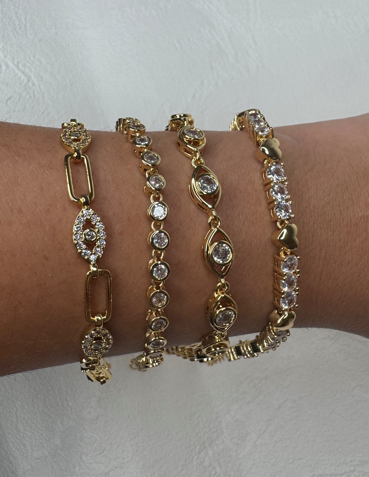 Gold Diamond Bracelets - 4 options