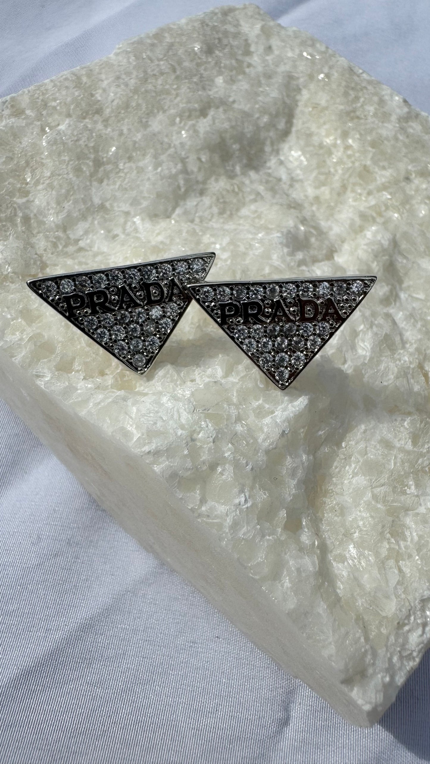 P Studs - Silver Gems