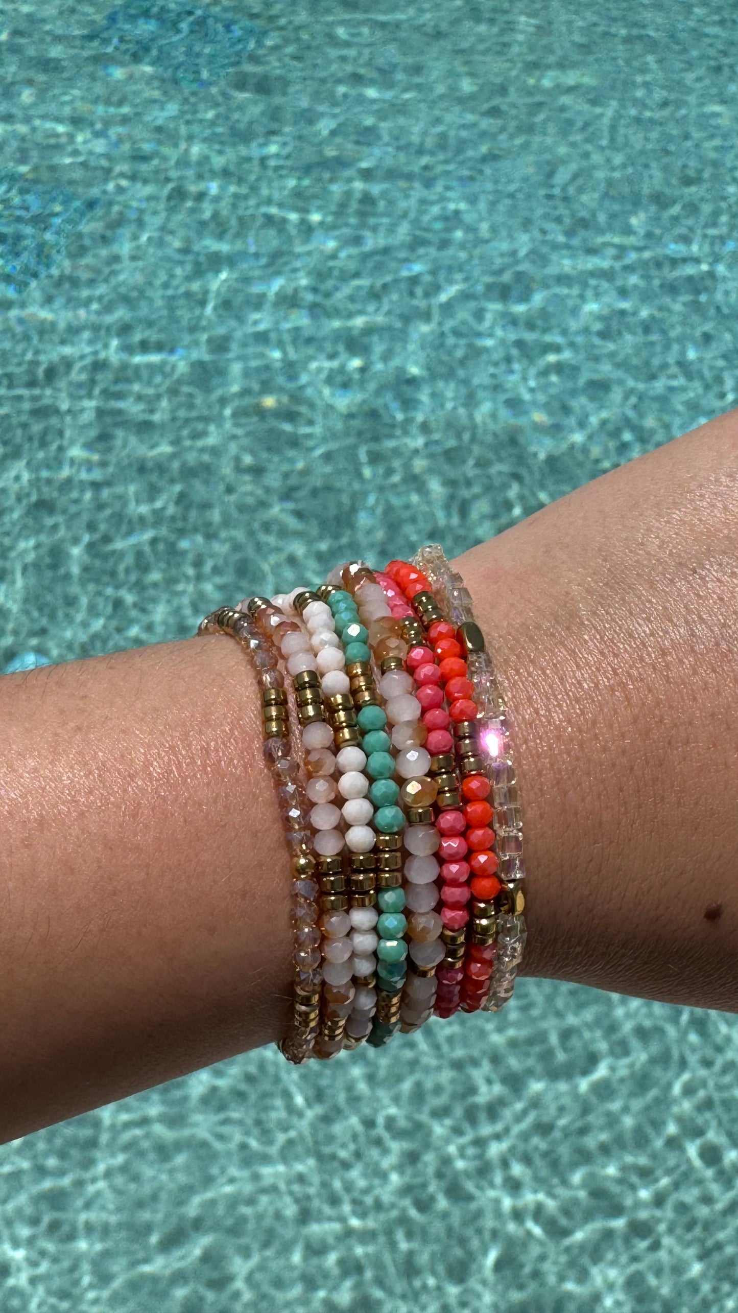 Crystal bracelets - various colours