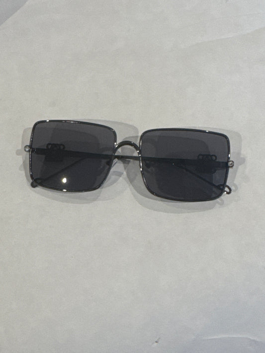 Rectangle Louise black sunglasses
