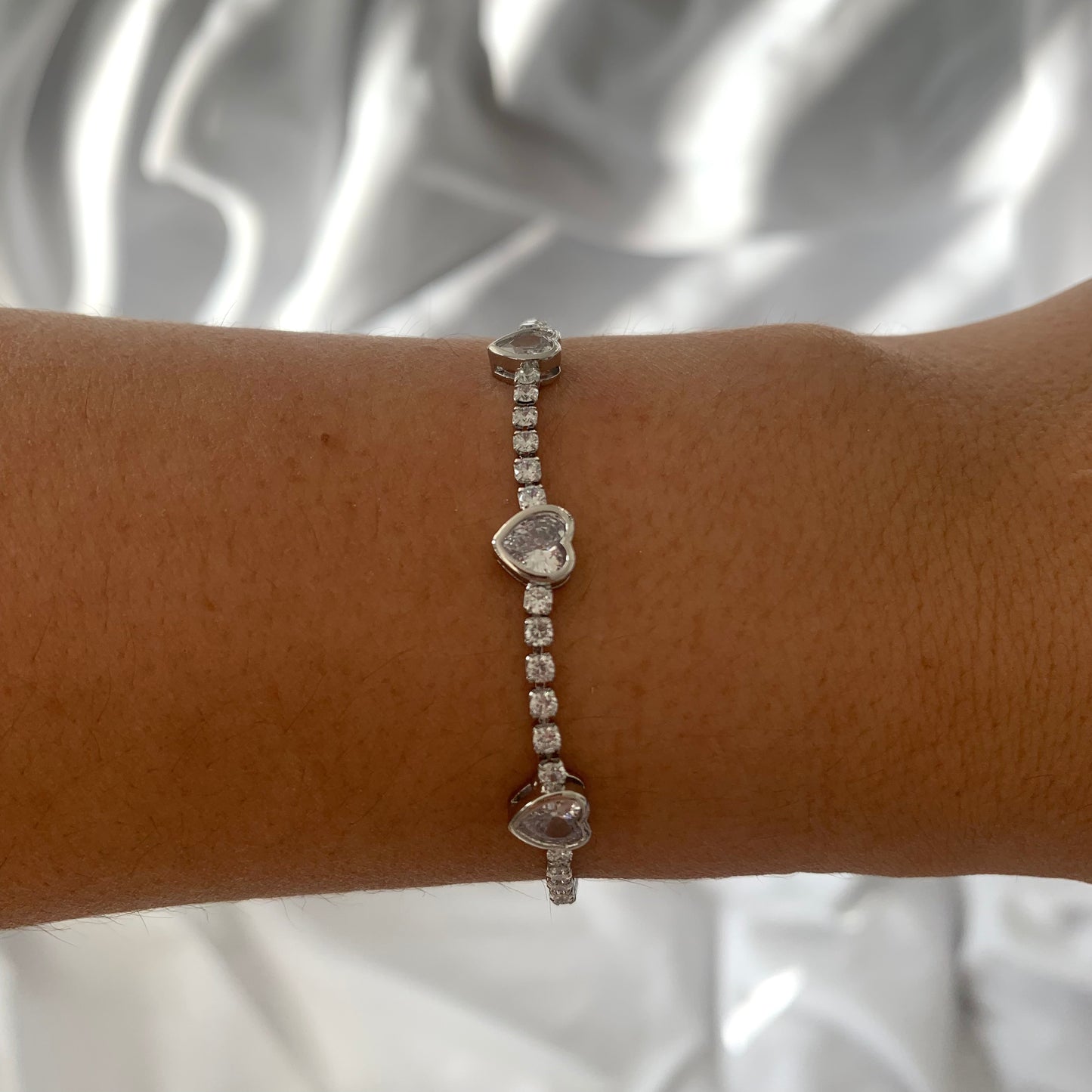 Diamond & Heart Bracelet