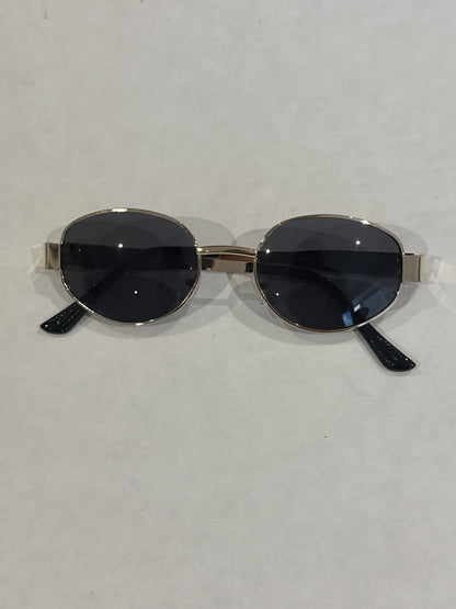 Oval sunglasses black & gold