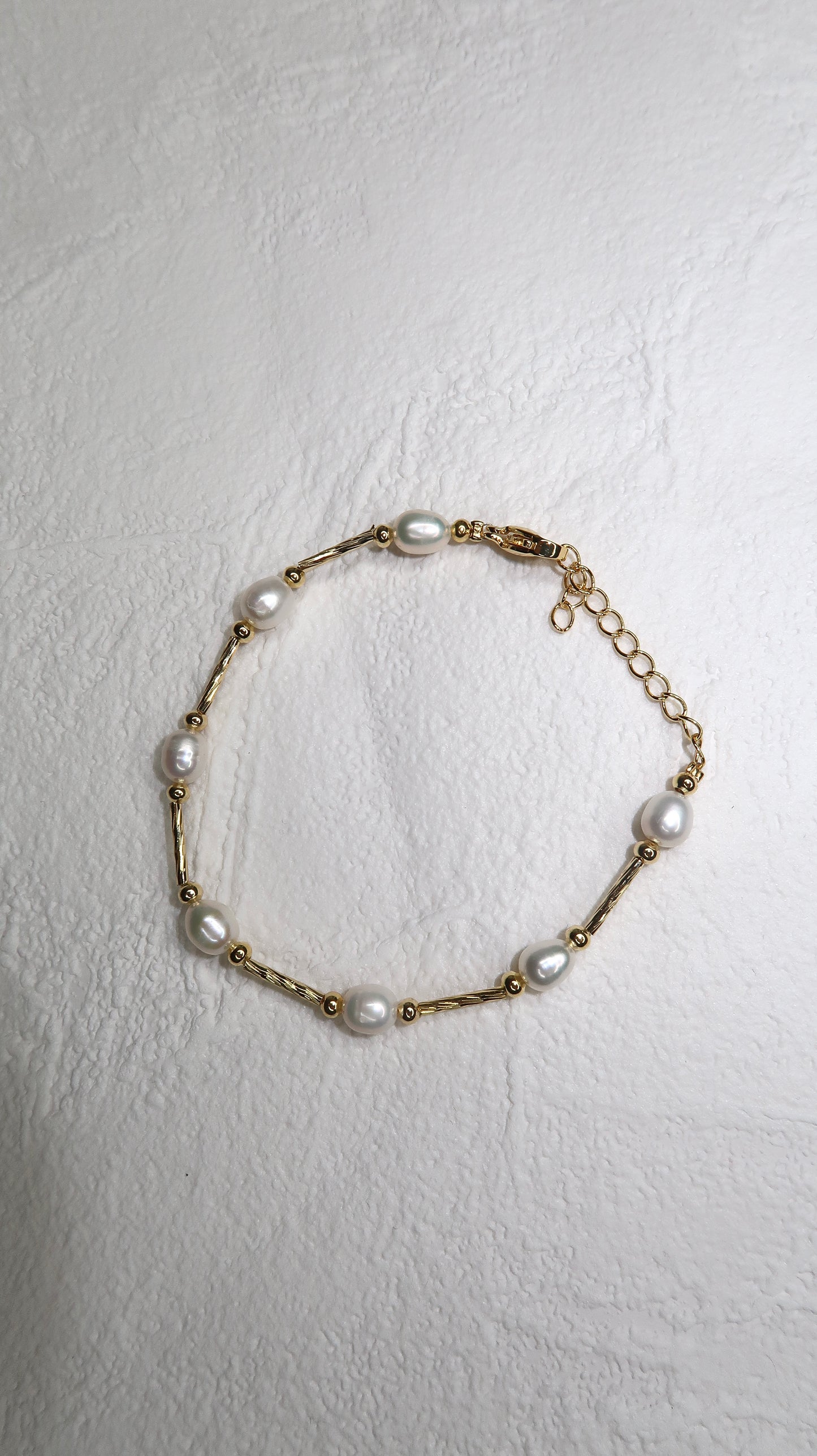 Freshwater Pearl Chain Bracelet - Gold or Silver
