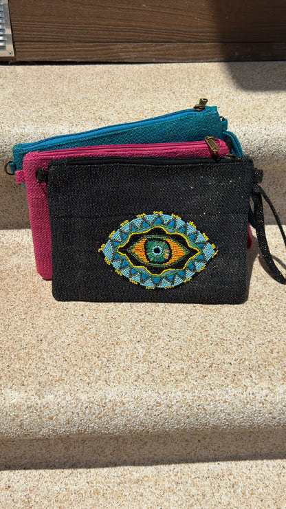 Evil eye clutch bags - 3 colours