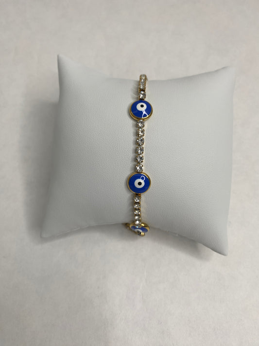 Evil Eye Gem Bracelet