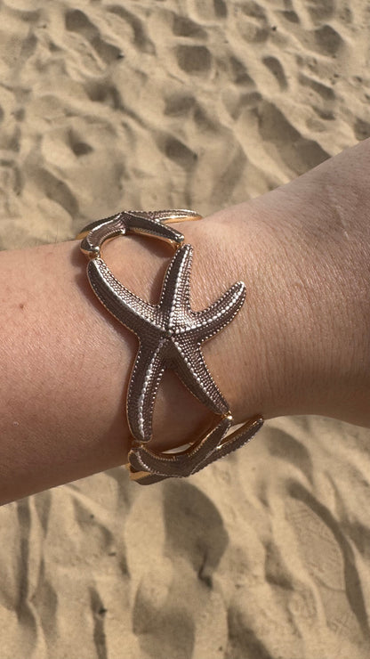 Starfish bangle - 4 colour options