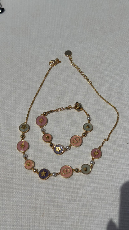 Ciara spring set - bracelet and necklace