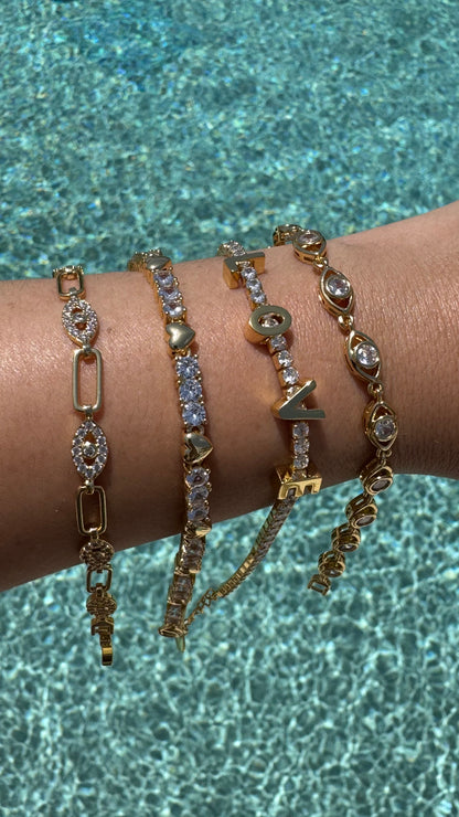 Gold Diamond Bracelets - 4 options