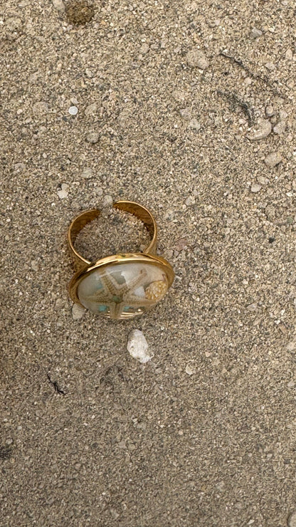 Adjustable starfish ring