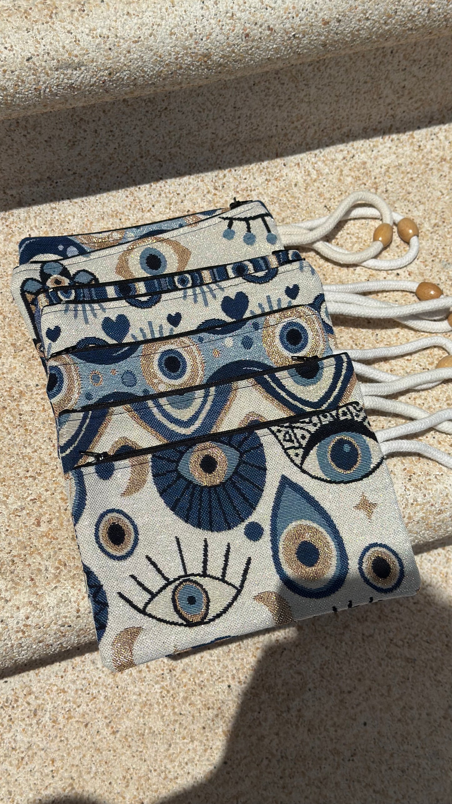 Evil eye wristlet purse - various designs