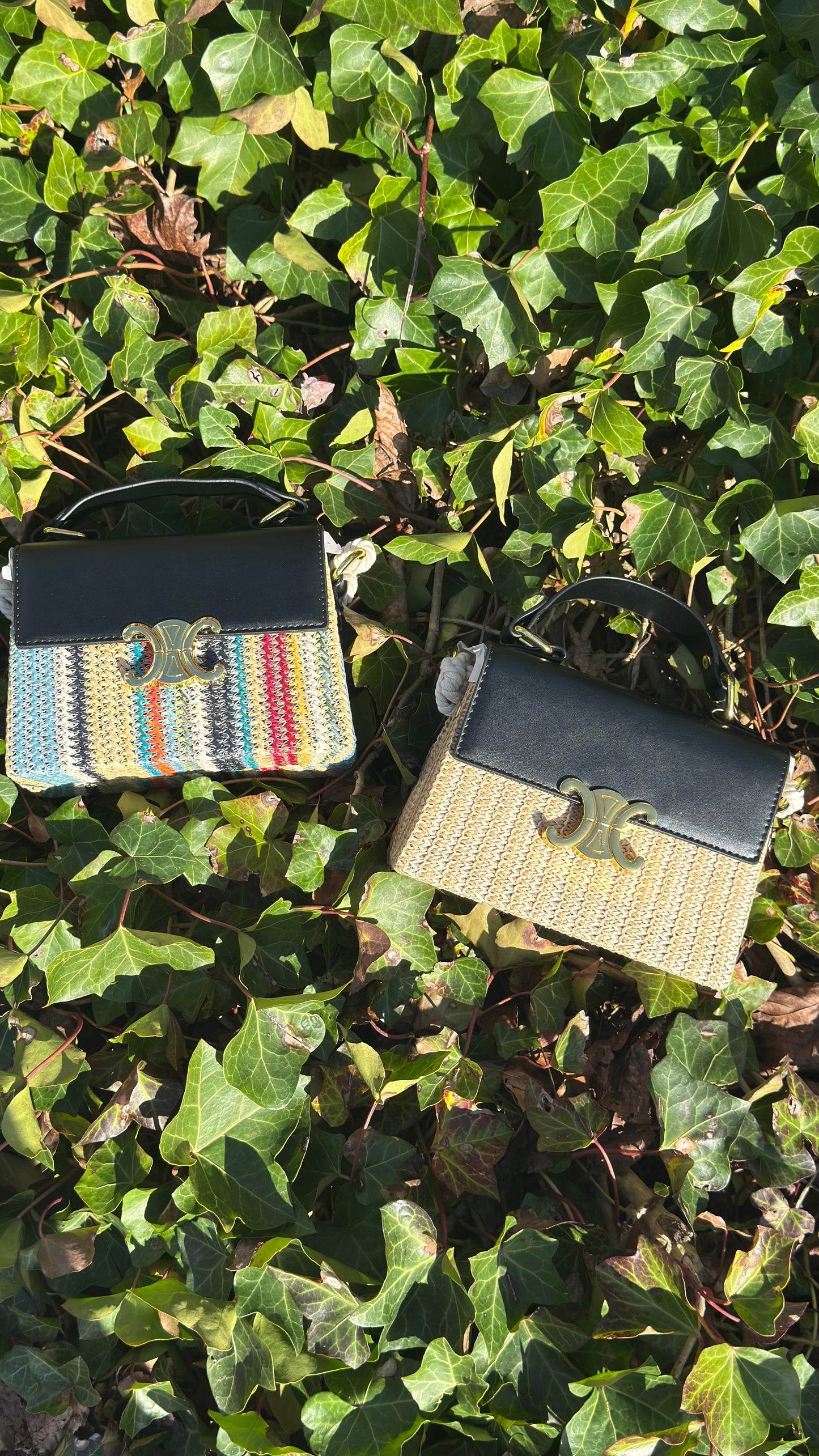 Serena Woven Bag - Black