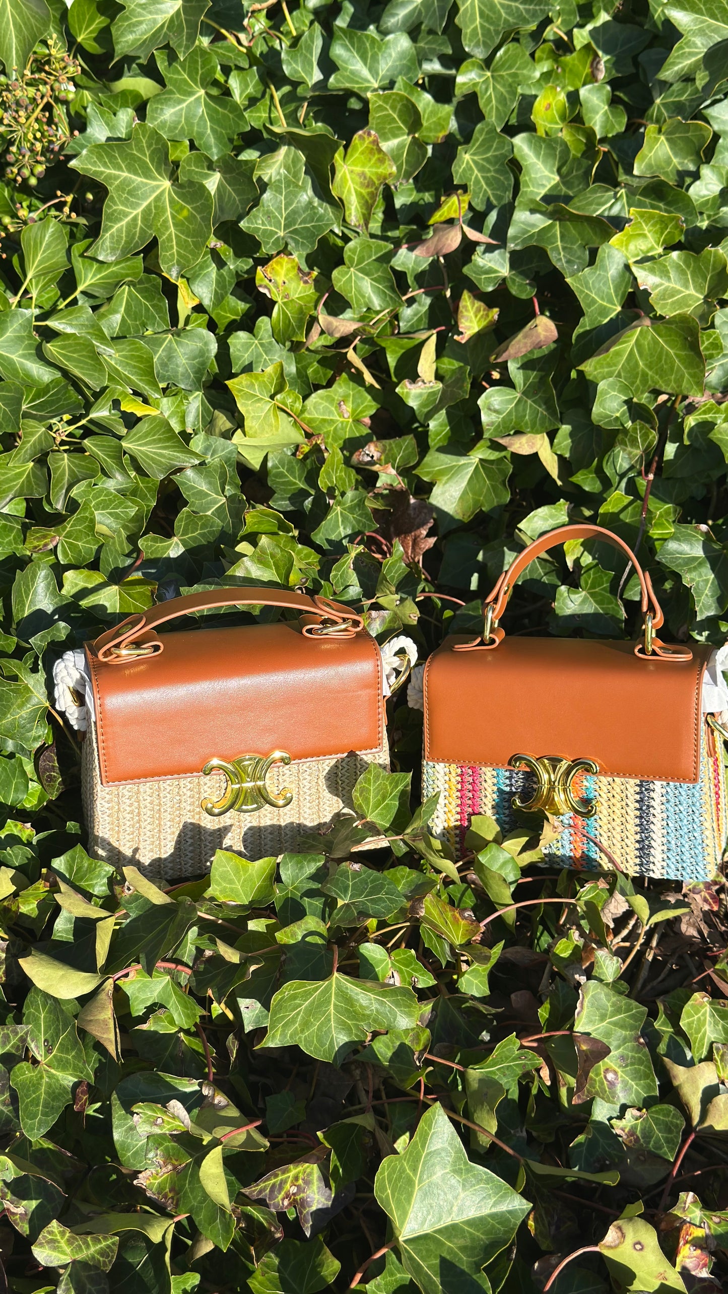 Serena Woven Bag - Tan