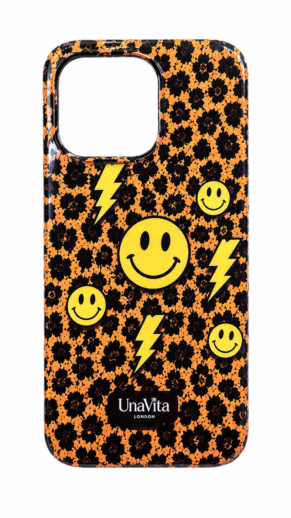 ‘Leopard smiley face’ phone case