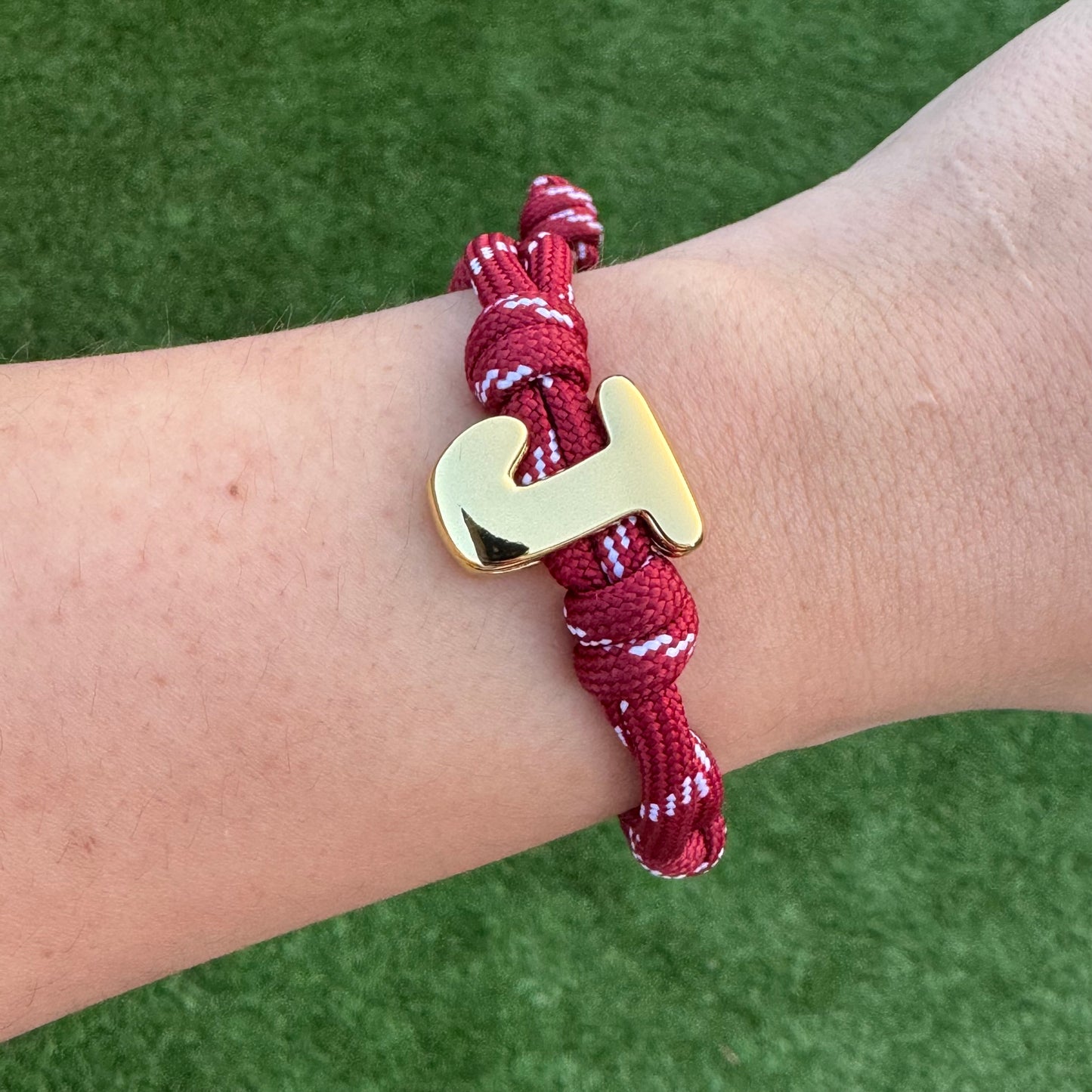 Initial Rope Bracelet - Various colours
