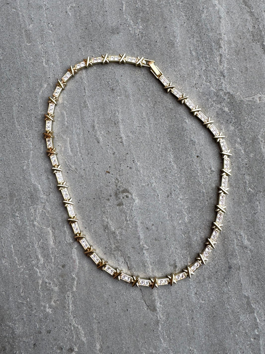 Gold Diamond Cross Necklace