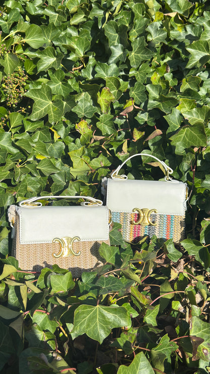 Serena Woven Bag - White