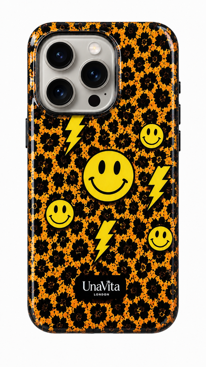 ‘Leopard smiley face’ phone case