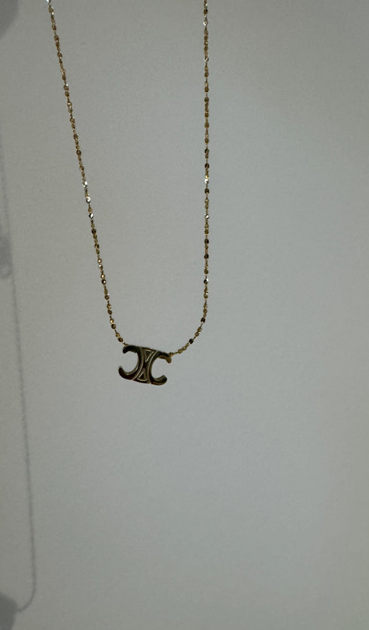 CC Gold Chain Necklace