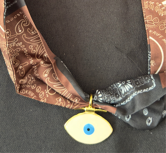 Evil eye bandana necklace - 2 colours