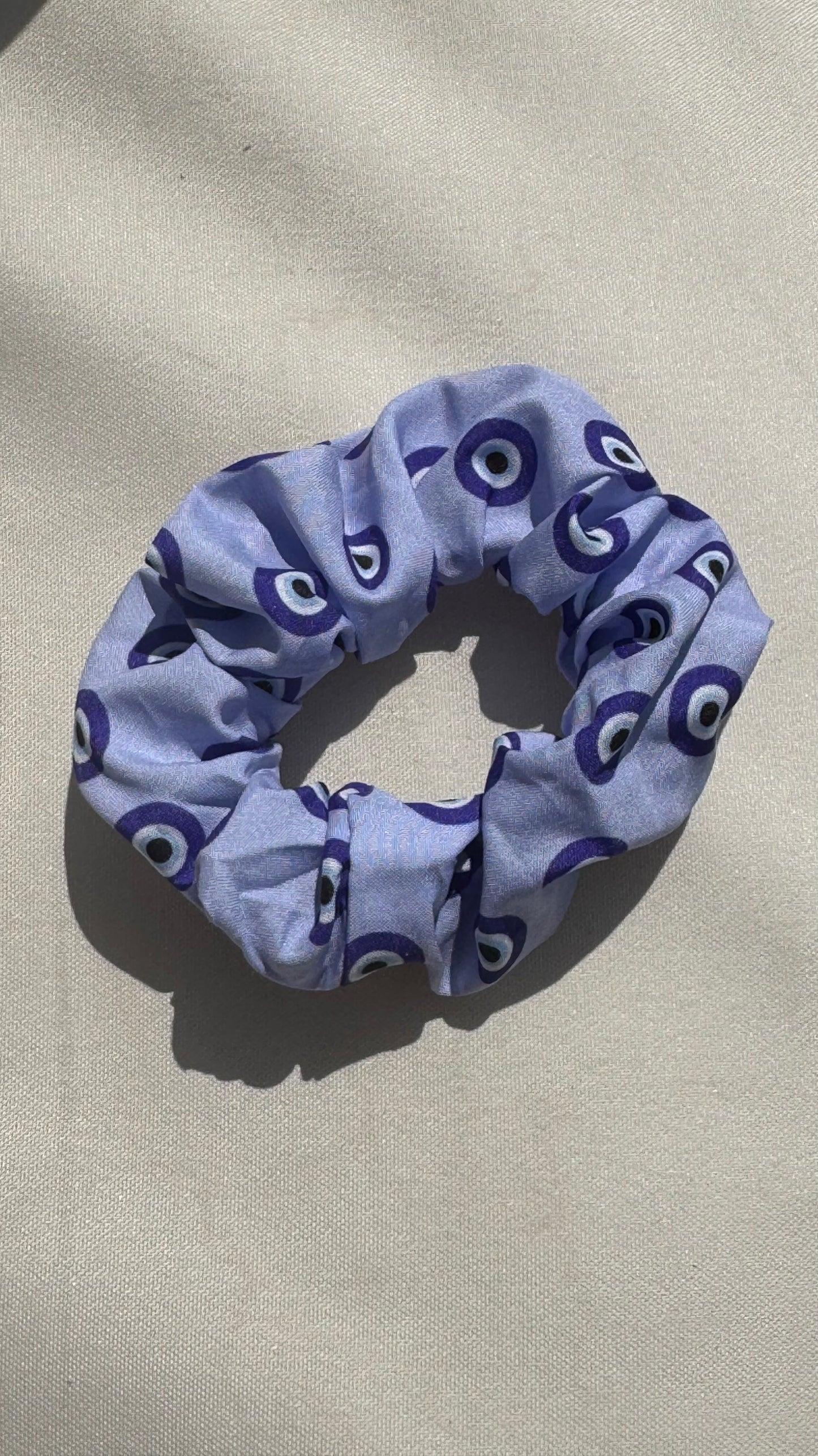 Evil eye scrunchies