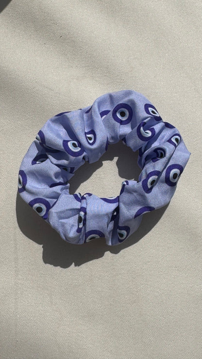 Evil eye scrunchies