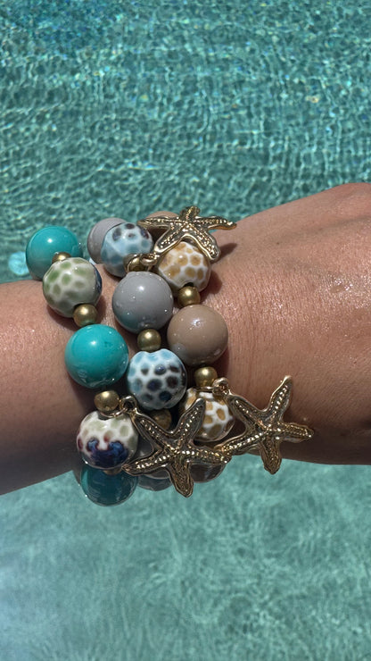 Starfish marble effect bracelets - 3 options