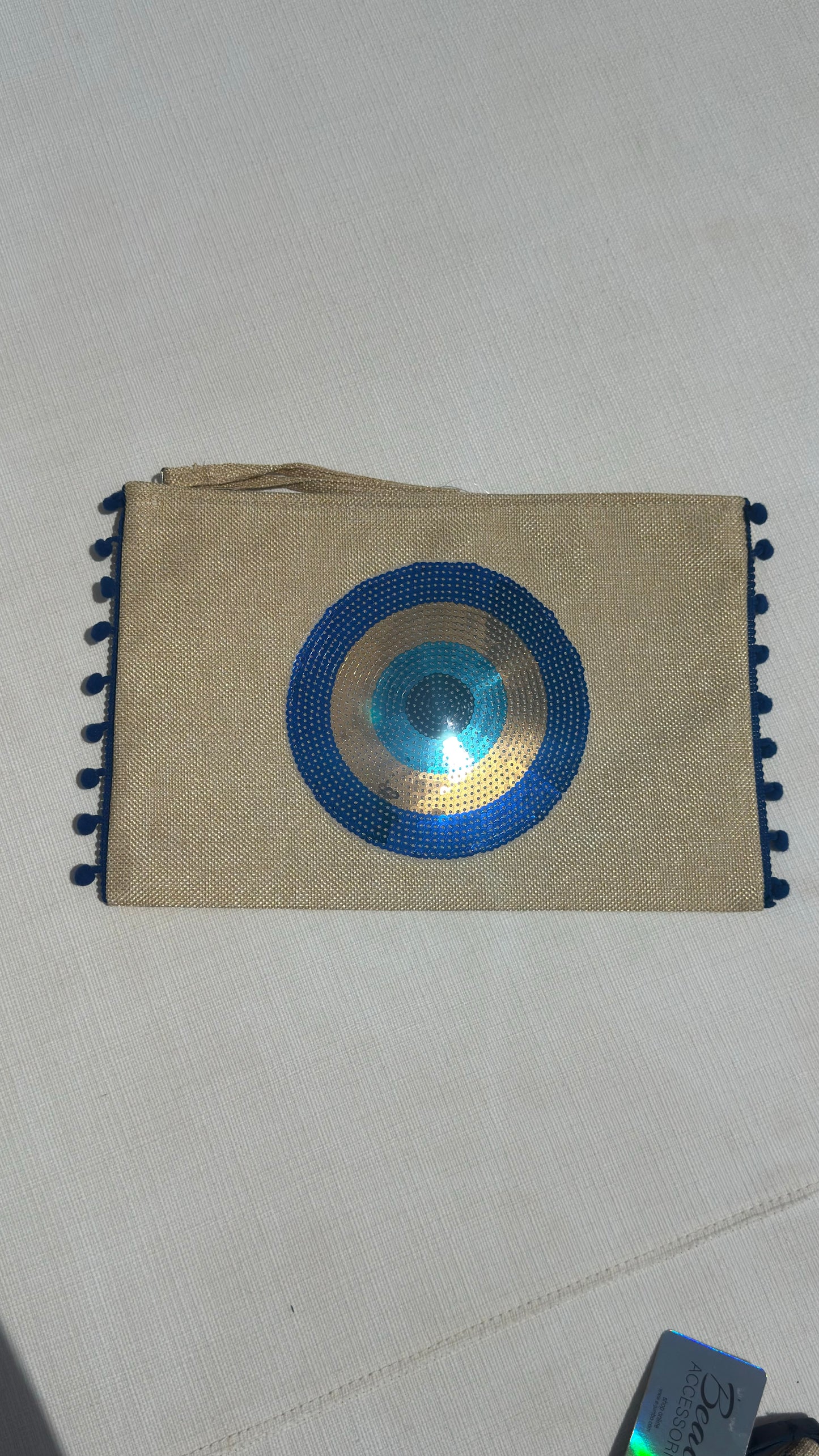 Evil Eye beach bag clutch - various options