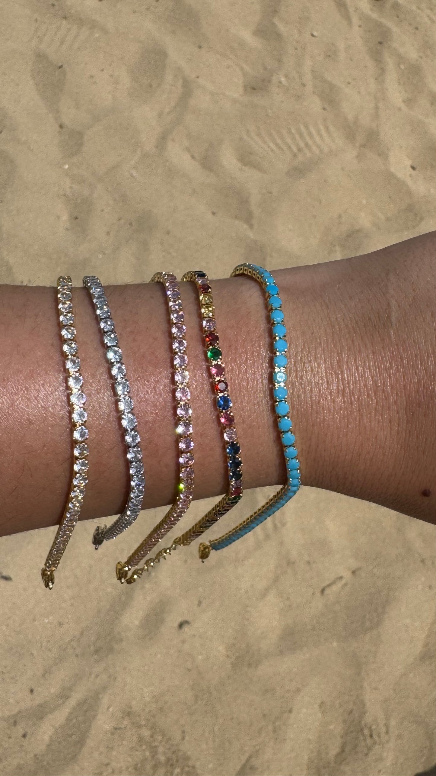 Cubic zirconia bracelets