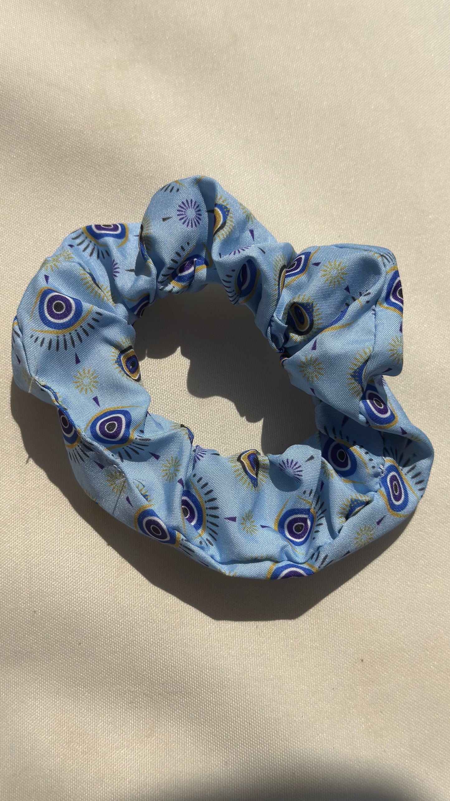Evil eye scrunchies