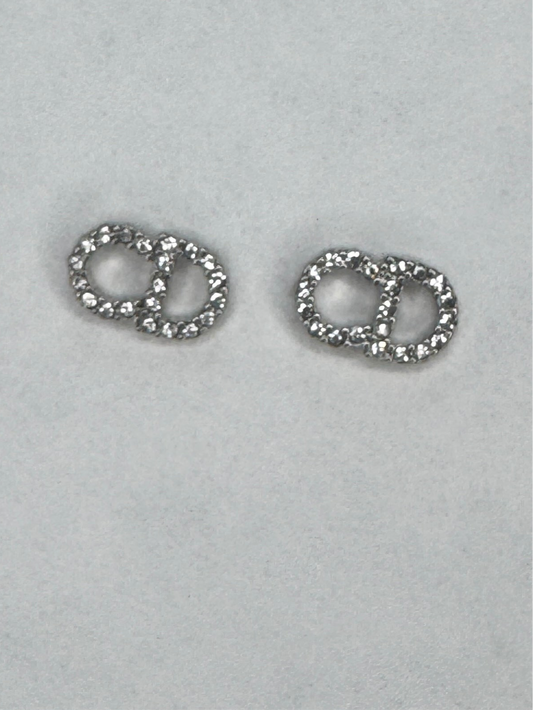 Mini CD Studs - Silver