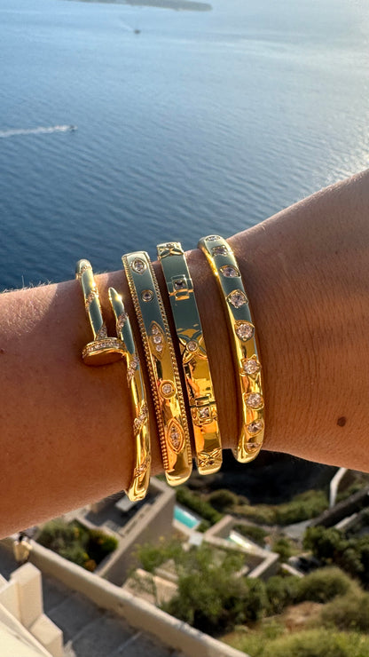 Diamond Gold Bangles - 4 options