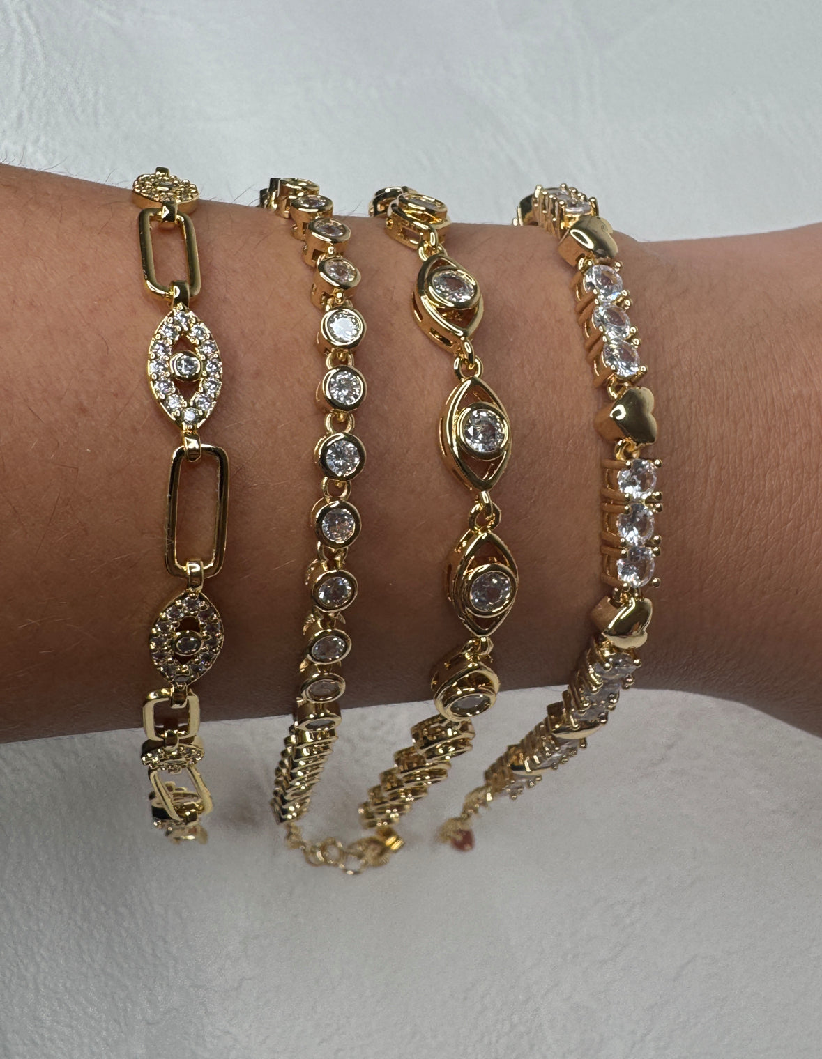 Gold Diamond Bracelets - 4 options
