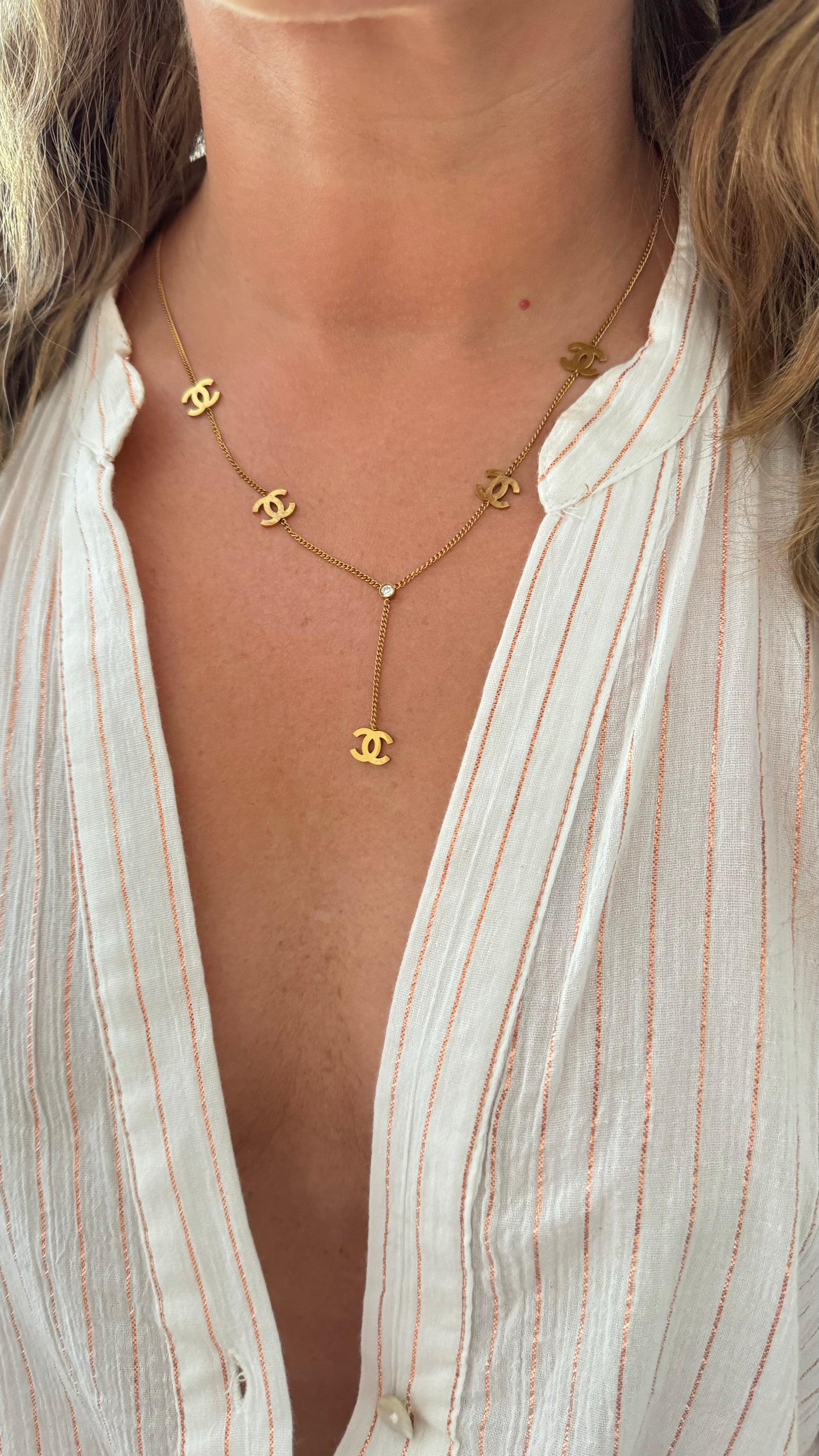 CC Drop Necklace