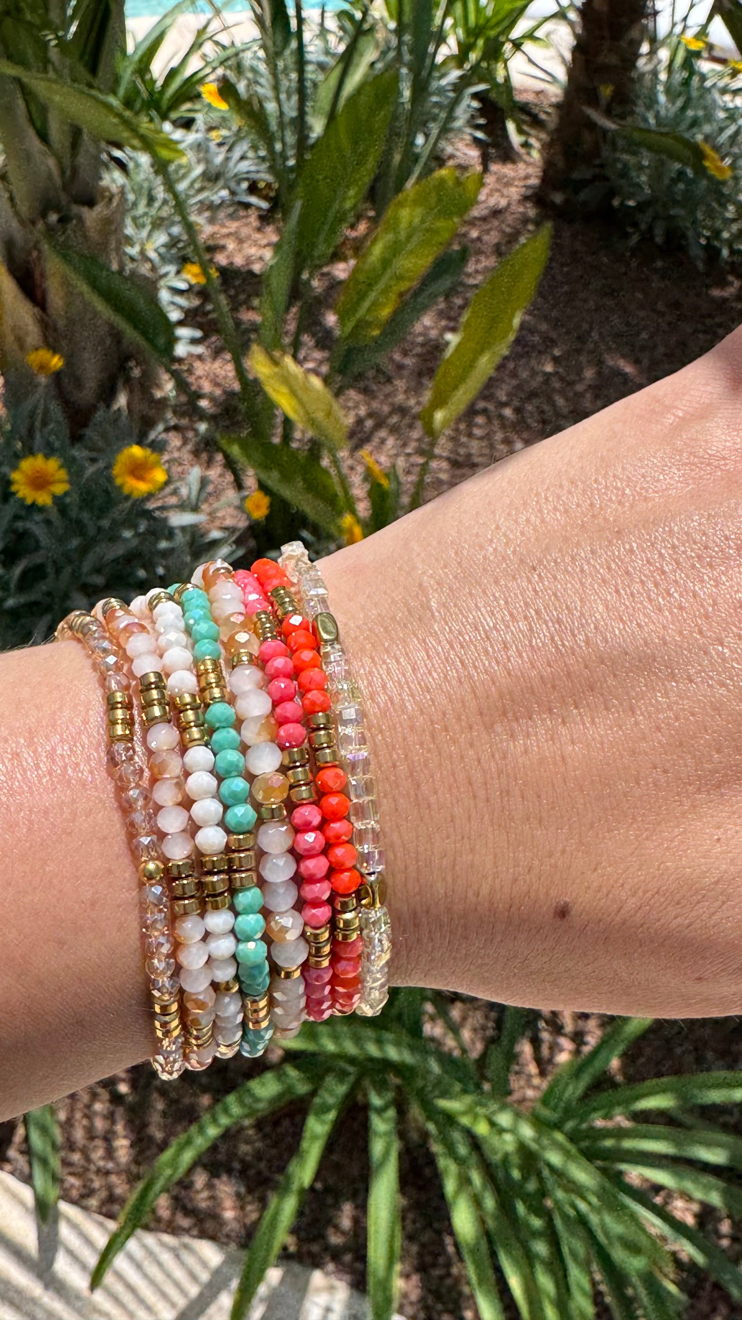 Crystal bracelets - various colours