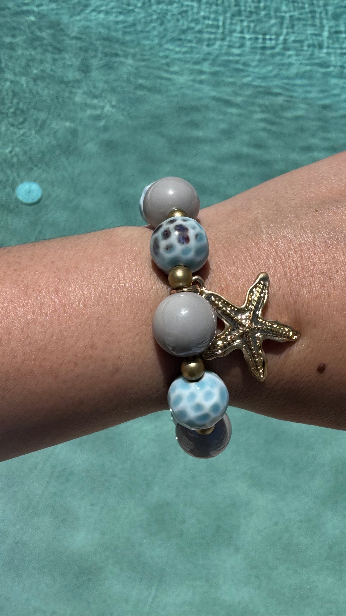 Starfish marble effect bracelets - 3 options