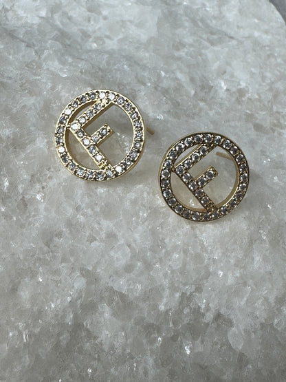 Fefe Circle Gold Studs