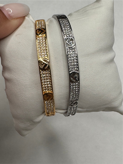 Fefe Bangle - gold and silver