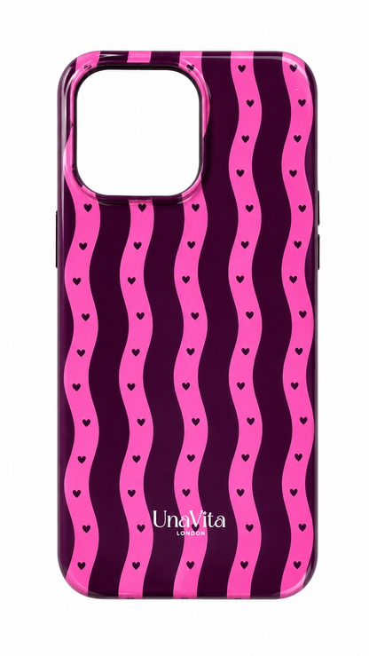‘Purple and Pink Heart’ phone case